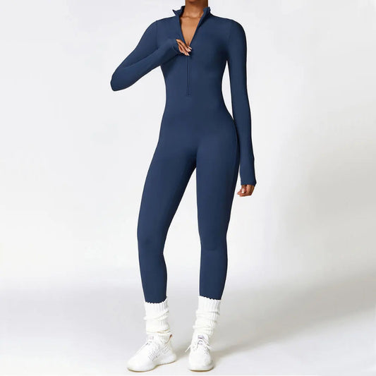 Zip Front Training Jumpsuit