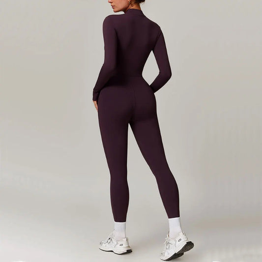 Zip Front Training Jumpsuit