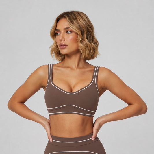 Contrast Line Sports Bra