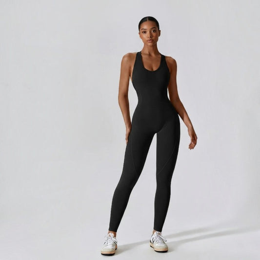 Open-Back Sculpt Jumpsuit