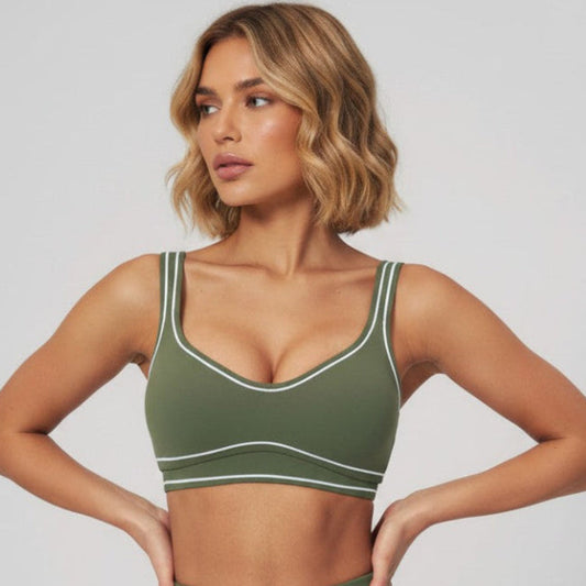 Contrast Line Sports Bra