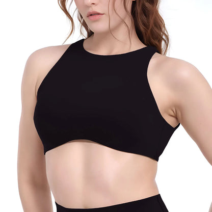Softmotion High Neck Sports Bra Push-up High Suport Gym