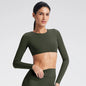 Yoga Top With Built-in Bra Long-sleeve