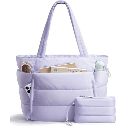 Puffer Laptop Tote Bag