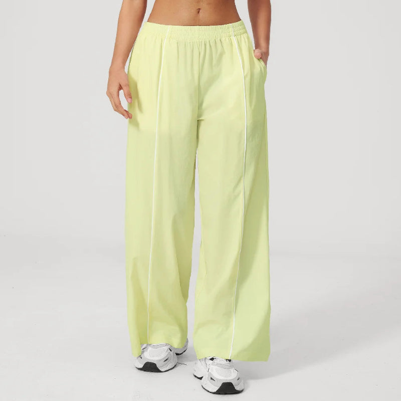 Sun Protection Wide-leg Pants Female Gym Flared Leggings Breathable Sports Flared Trousers