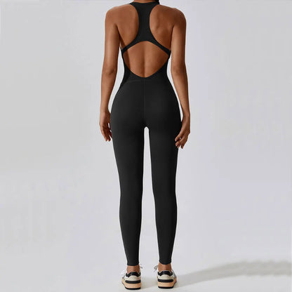 Open-Back Sculpt Jumpsuit