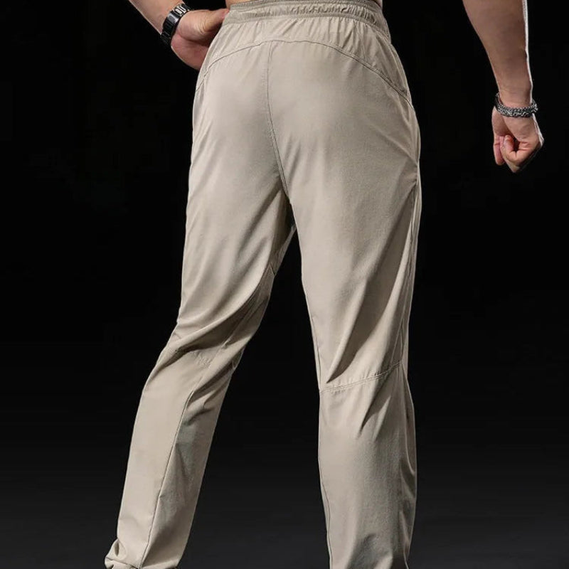 Men's Elastic Quick Dry Running Pants Breathable Moisture