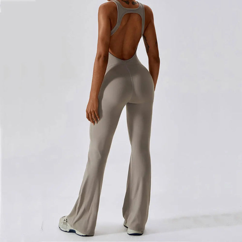 Solid Yoga Jumpsuit  Women Sportwear