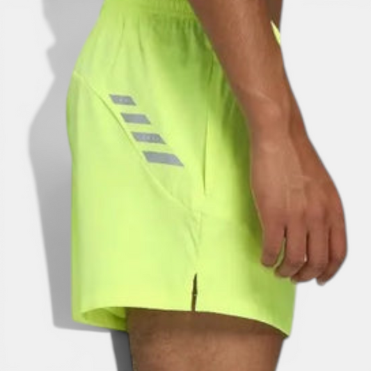 Reflective Split-Hem Run Shorts
