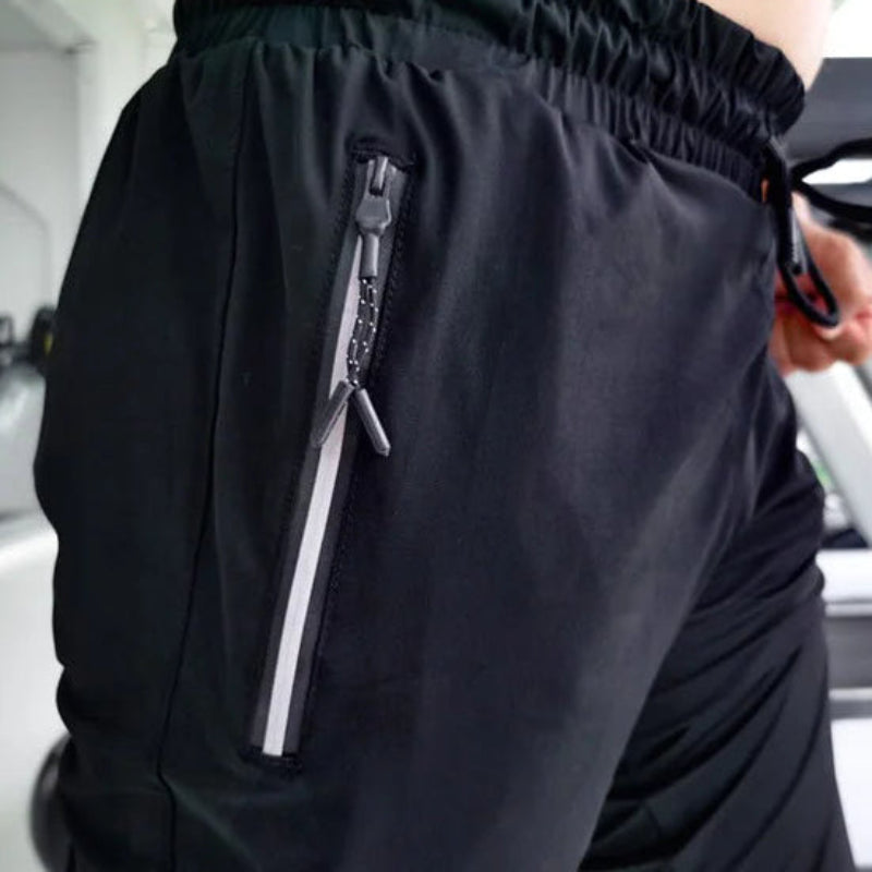 Tapered Zip Run Pants