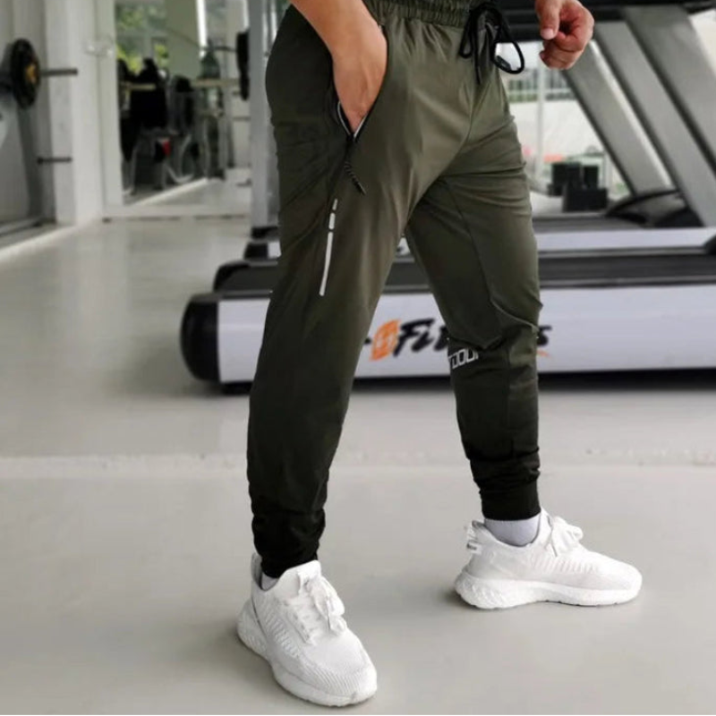 Tapered Zip Run Pants