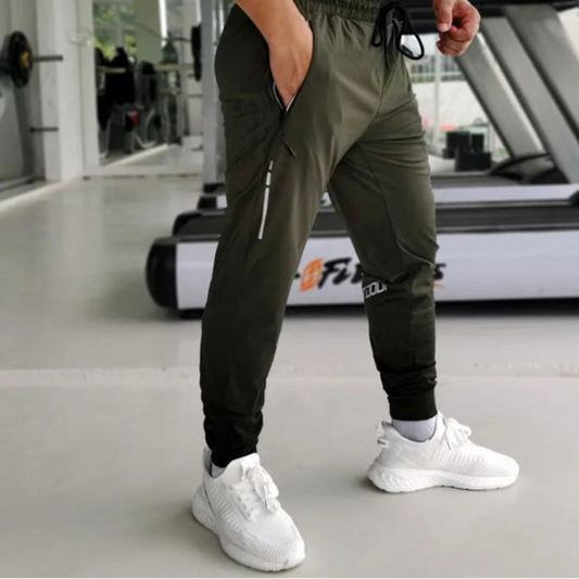 Tapered Zip Run Pants