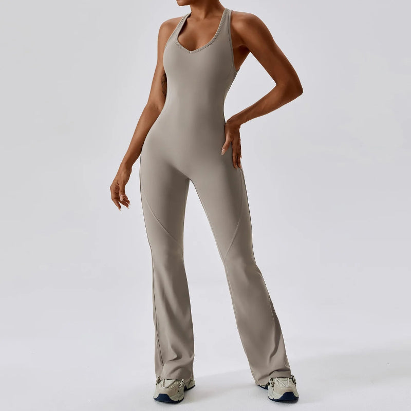 Solid Yoga Jumpsuit  Women Sportwear