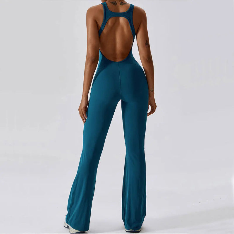 Solid Yoga Jumpsuit  Women Sportwear
