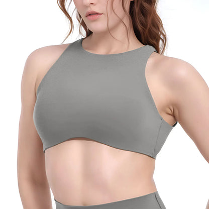 Softmotion High Neck Sports Bra Push-up High Suport Gym