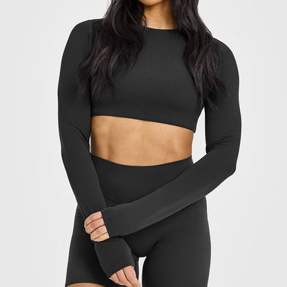 Yoga Top With Built-in Bra Long-sleeve