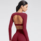 Yoga Top With Built-in Bra Long-sleeve