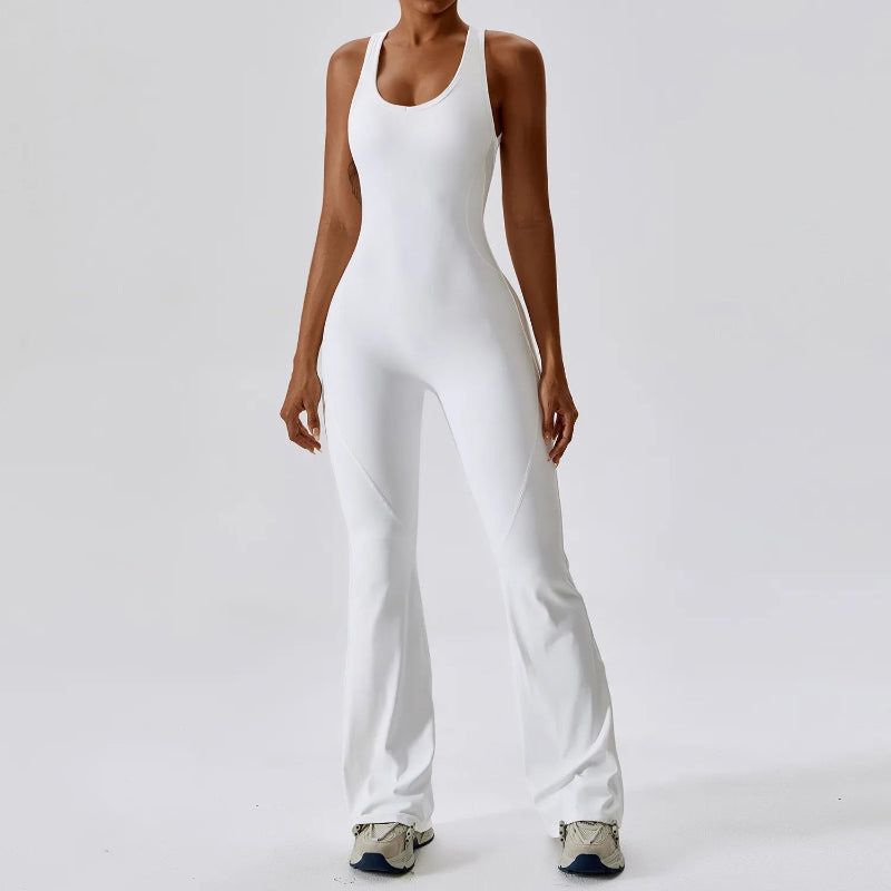 Solid Yoga Jumpsuit  Women Sportwear