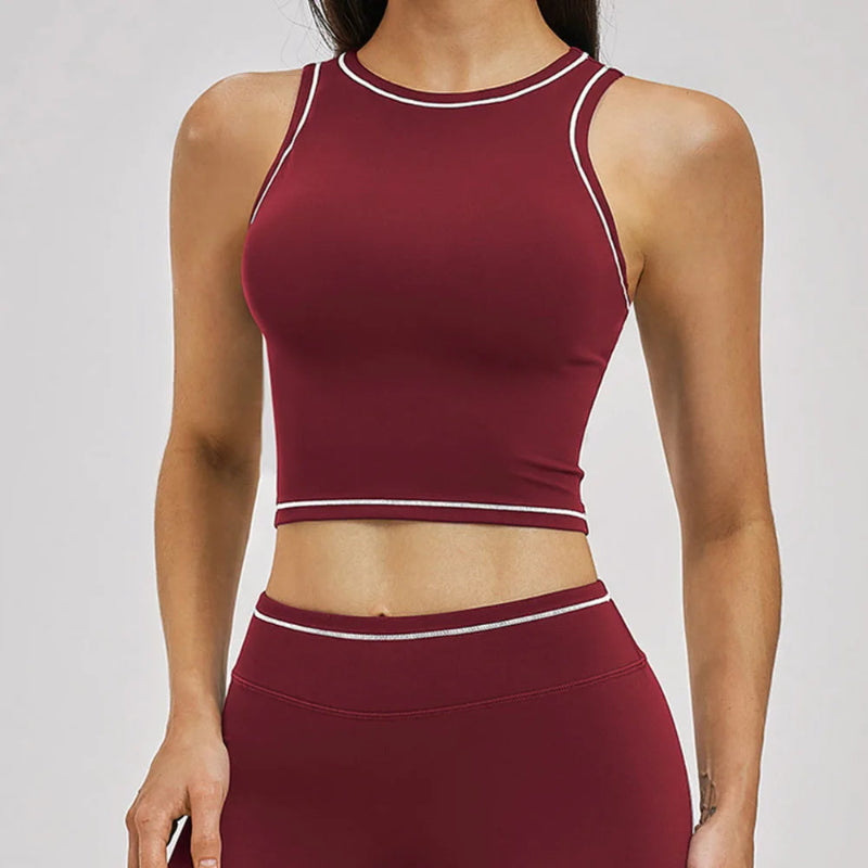 High Neck Training Sports Bra