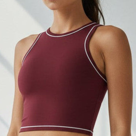 High Neck Training Sports Bra