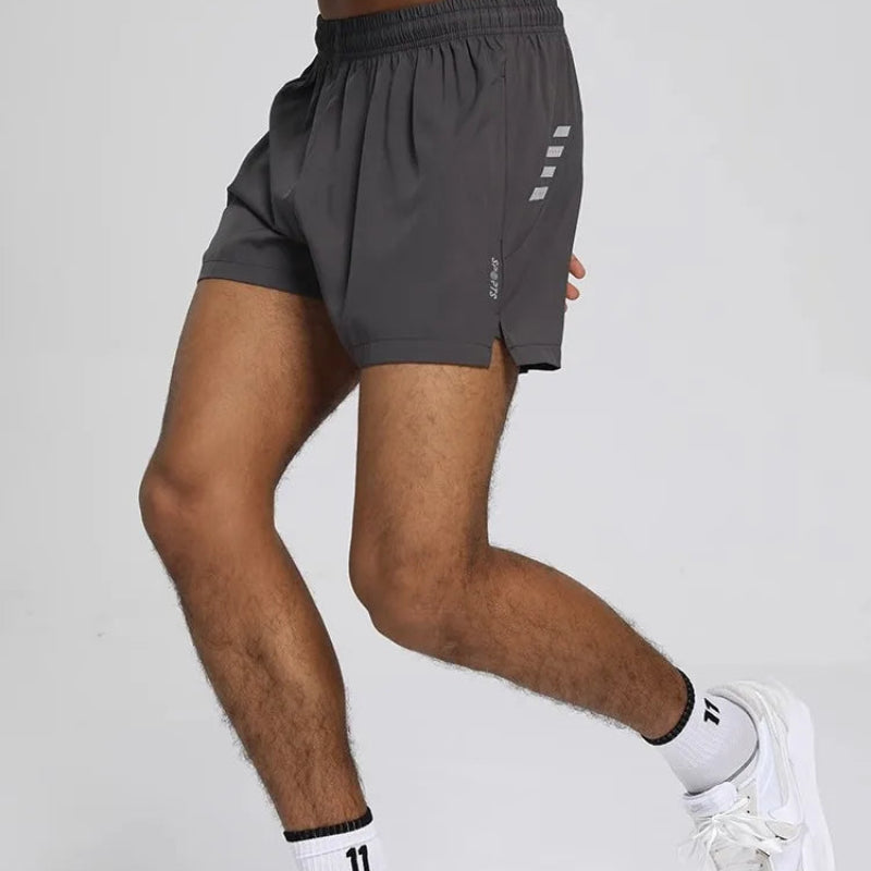 Men Sports Quick Drying Breathable Ice Silk Running Shorts Thin Style Fitness Student Training Track Field Three-Point Pants