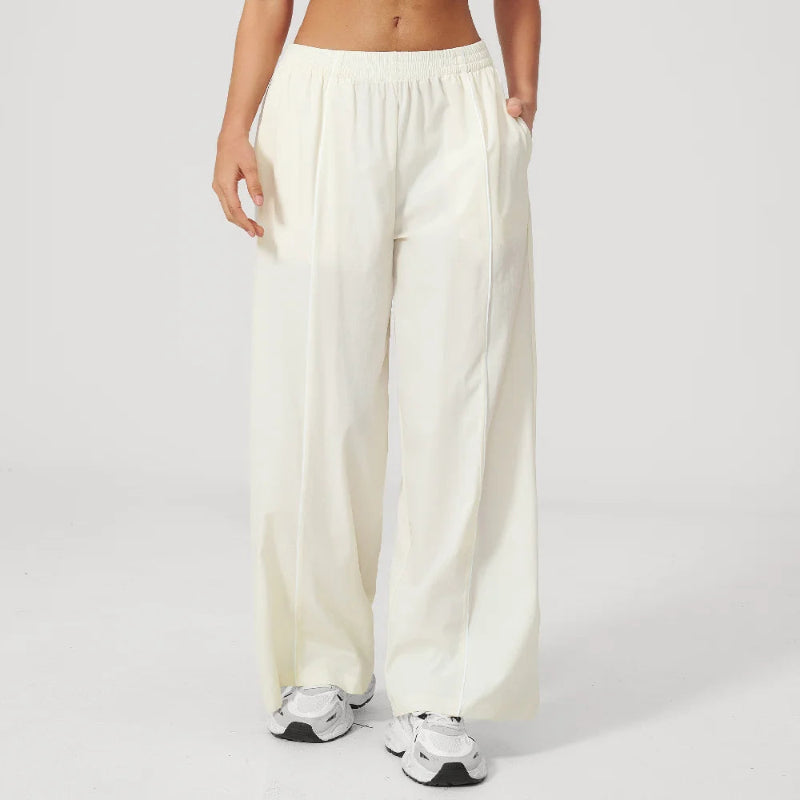 Sun Protection Wide-leg Pants Female Gym Flared Leggings Breathable Sports Flared Trousers