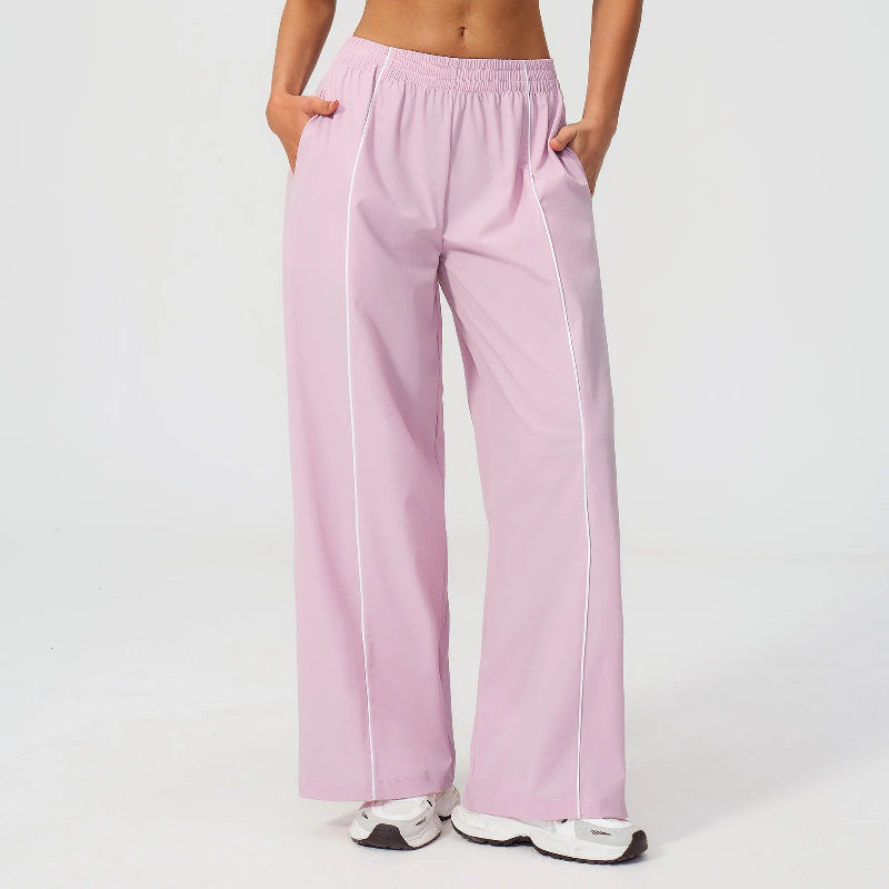 Sun Protection Wide-leg Pants Female Gym Flared Leggings Breathable Sports Flared Trousers