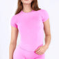 Short Sleeve Top Women GYM Clothes Seamless