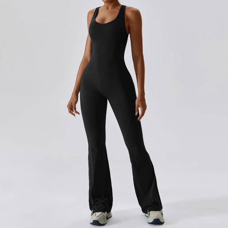 Solid Yoga Jumpsuit  Women Sportwear