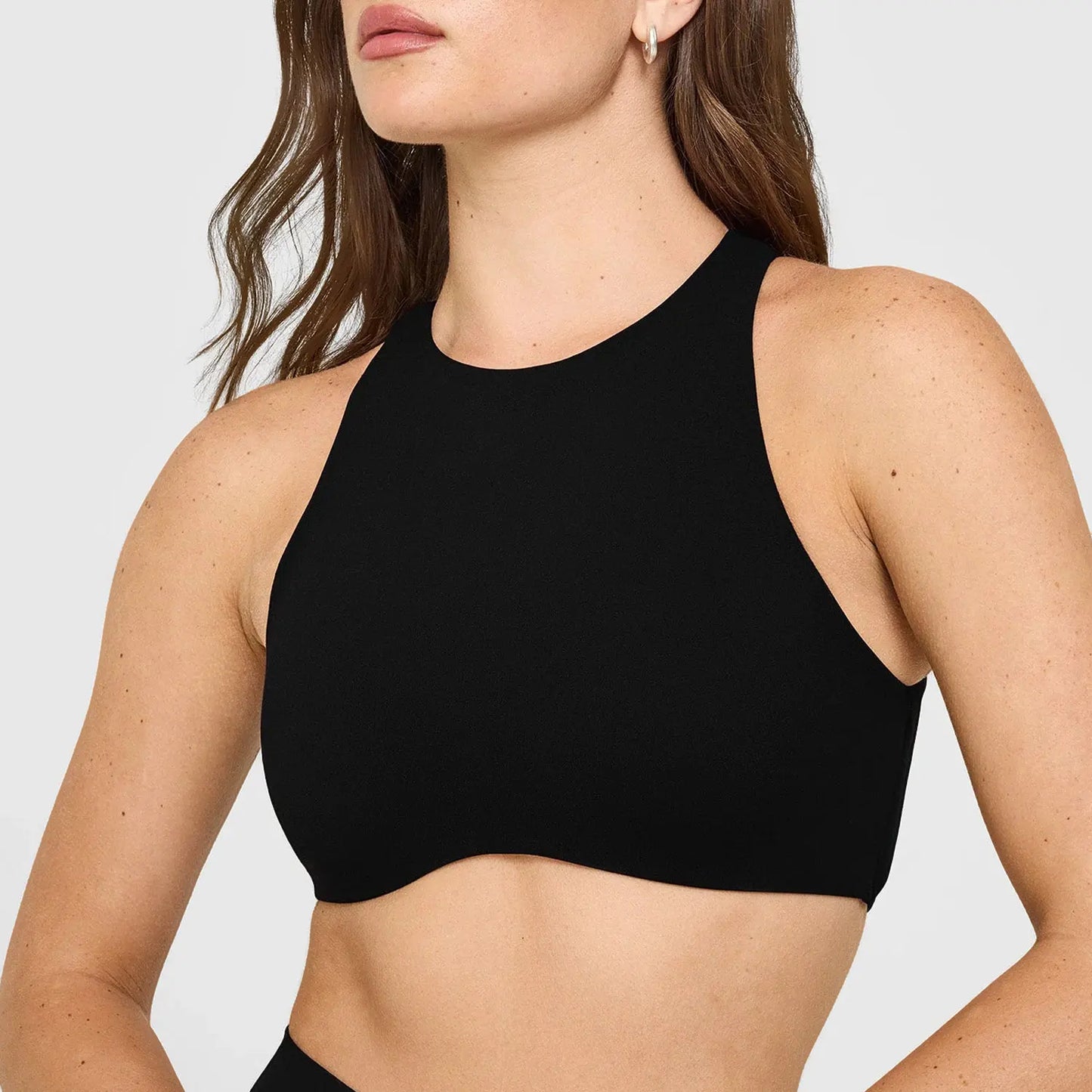 Softmotion High Neck Sports Bra Push-up High Suport Gym
