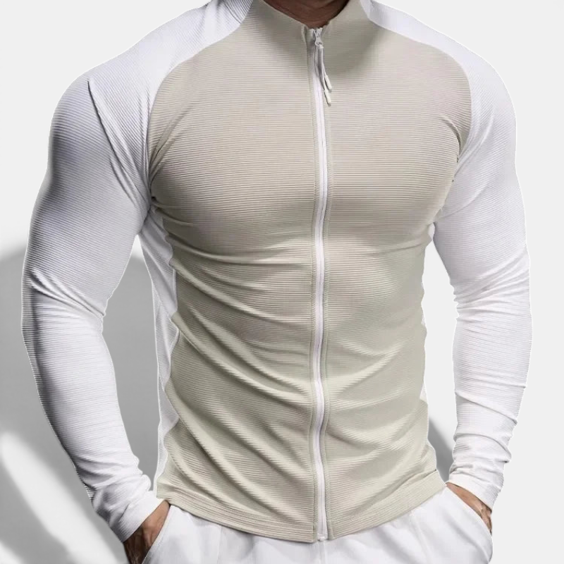 Ribbed Quarter-Zip Training Top