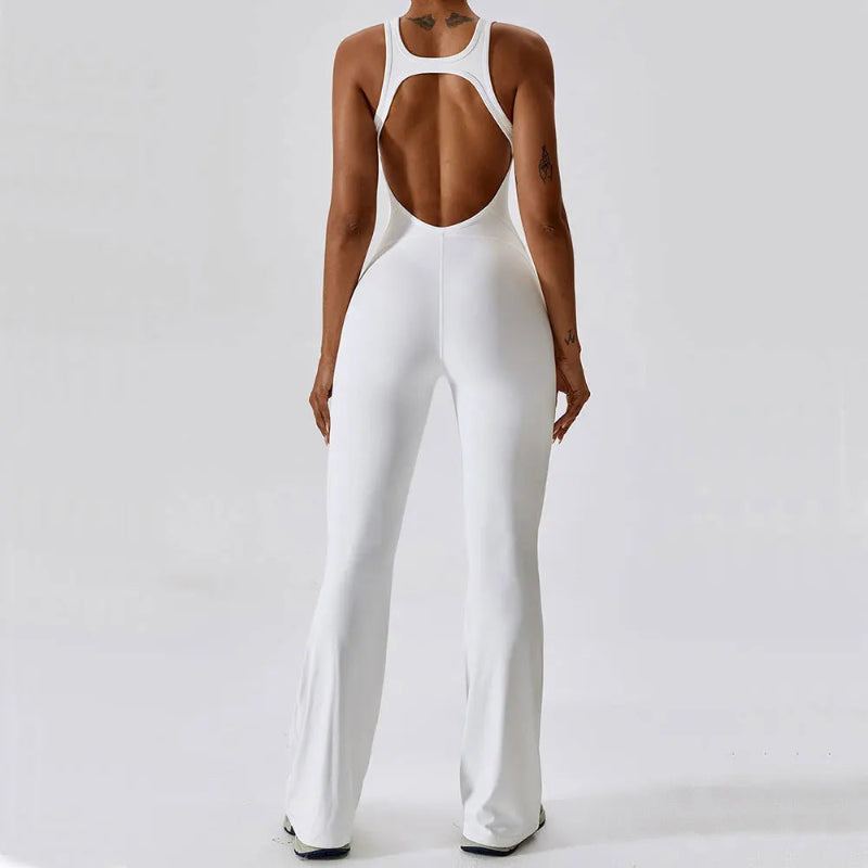 Solid Yoga Jumpsuit  Women Sportwear