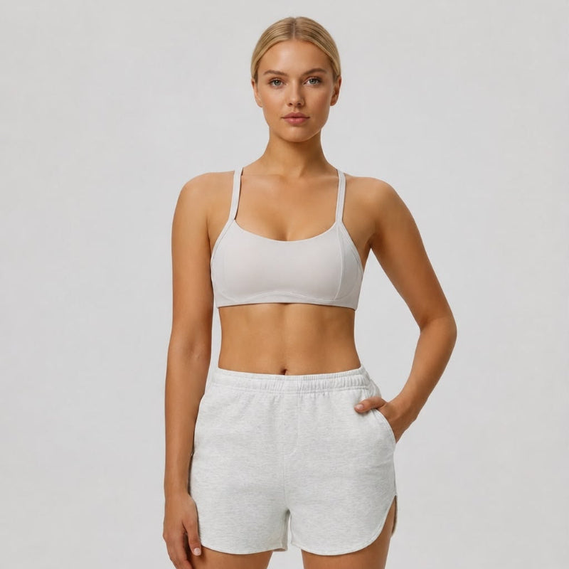 parei aqui 2 Pcs High Stretch Bras Shorts
