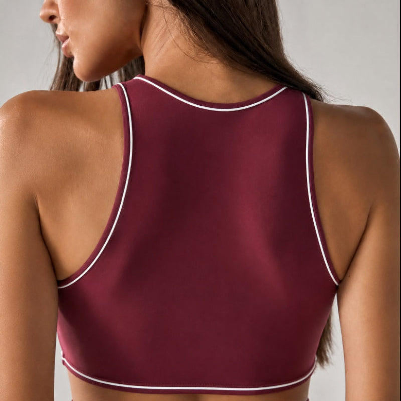 High Neck Training Sports Bra
