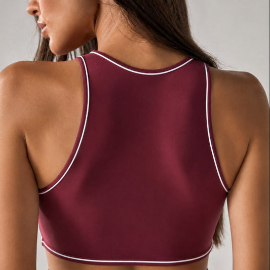 High Neck Training Sports Bra