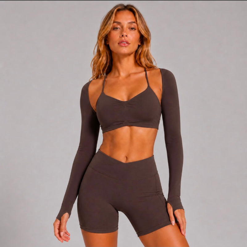 Shrug Long Sleeve Gym Top