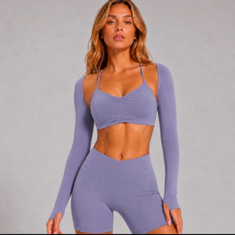 Shrug Long Sleeve Gym Top