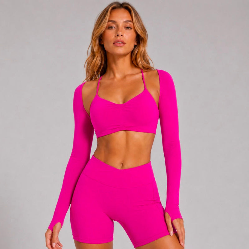Shrug Long Sleeve Gym Top