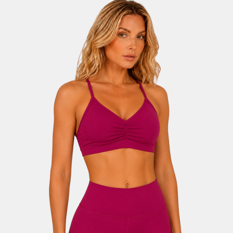Summer Sexy Scrunch Sports Bra Gym Top Women