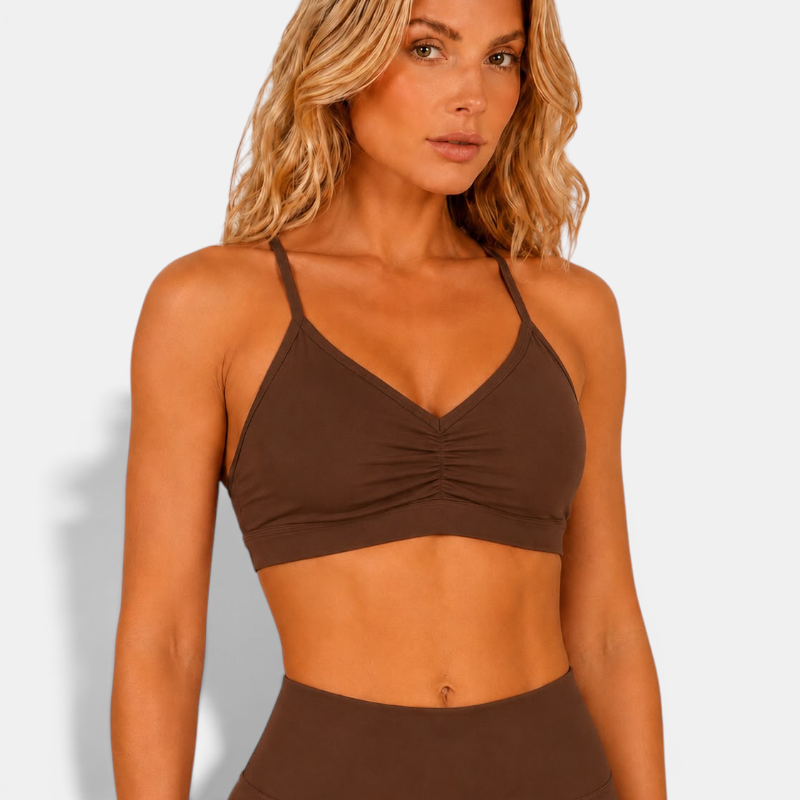 Summer Sexy Scrunch Sports Bra Gym Top Women