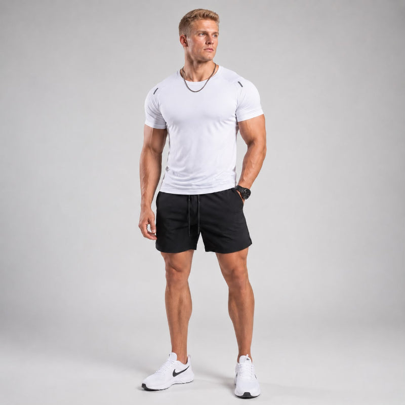Men Sports Fitness Short-sleeved T-shirt