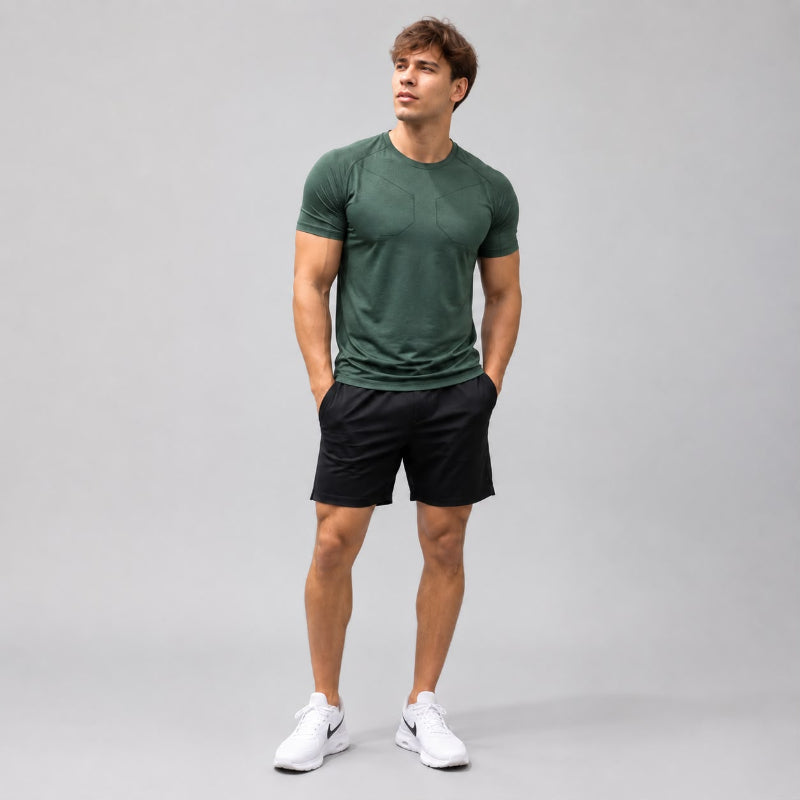 Running Gym Men Shirt Short Sleeve