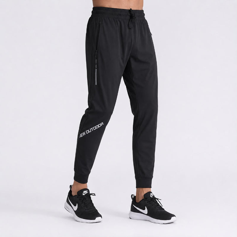 Tapered Zip Run Pants