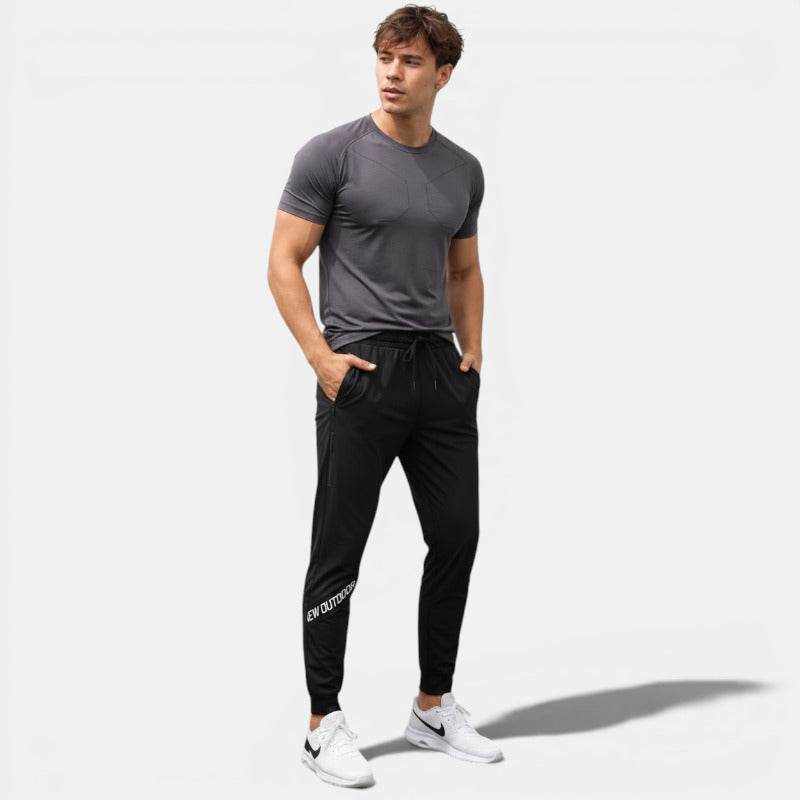 Tapered Zip Run Pants