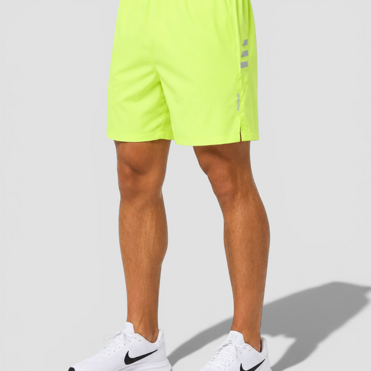 Reflective Split-Hem Run Shorts