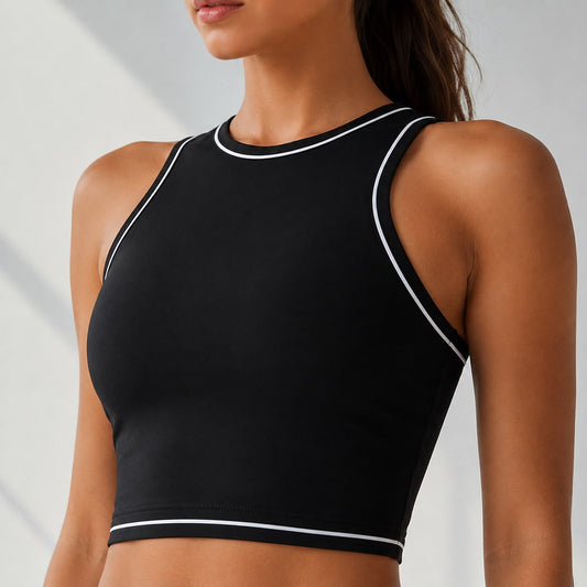 High Neck Training Sports Bra