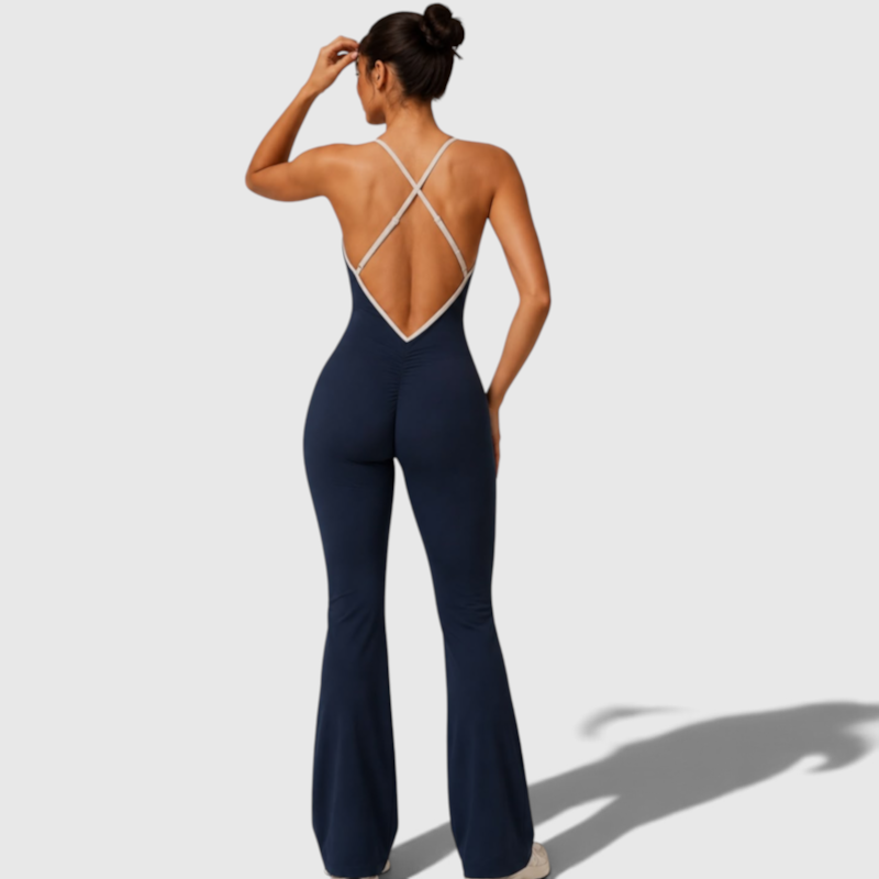 Yoga Set V Jumpsuit Gym Set
